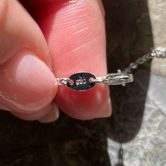 Sterling Silver CZ 48”L Necklace - Picture 7 of 12